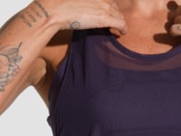 Camiseta Fitness Feminina Nadador De Tule Com Elástico Activity Dlk Azul Roxo