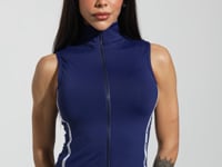 Colete Fitness Feminino com Elástico Athletic Dlk Azul Marinho