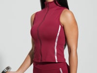 Colete Fitness Feminino com Elástico Athletic Dlk Vermelho Cereja