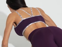 Legging Fitness Feminina com Cós Transpassado e Elástico Athletic Dlk Roxo