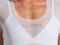 Blusa Baby Look Feminina de Tule Estampada Intuitiva Soul Dlk