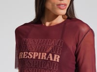 Blusa Fitness Feminina de Tule Estampada Respirar Activity Dlk