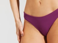 Calcinha Biquíni Básica Fio Duplo com Textura Solaris+ Dlk Roxo