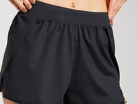 Short Transpassado com Fenda Lateral Solaris+ Dlk Preto