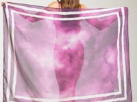 Canga Saída de Praia com Estampa Aquerela Roxo Solaris+ Dlk