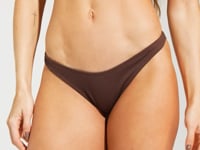 Calcinha Biquíni Slim Fio Canelada Solaris+ Dlk Marrom