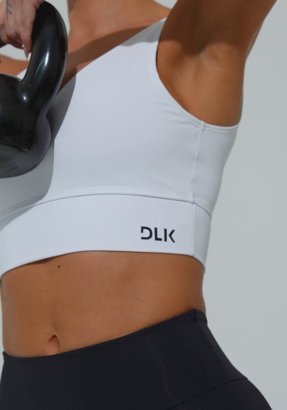 Top Fitness Feminino Com Decote V Soul Dlk Branco