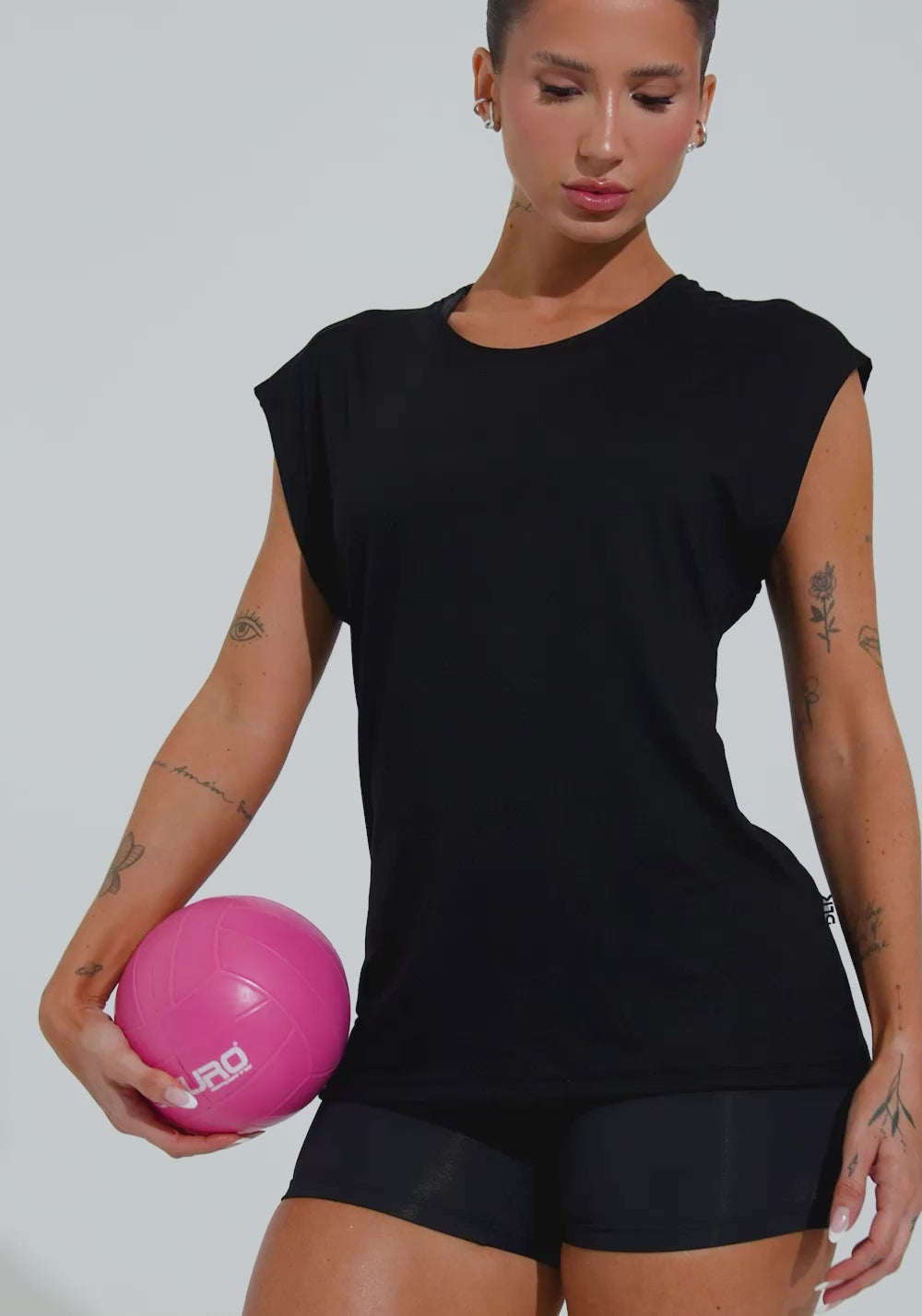 Blusa Feminina Com Manga Curta Soul Dlk Preto