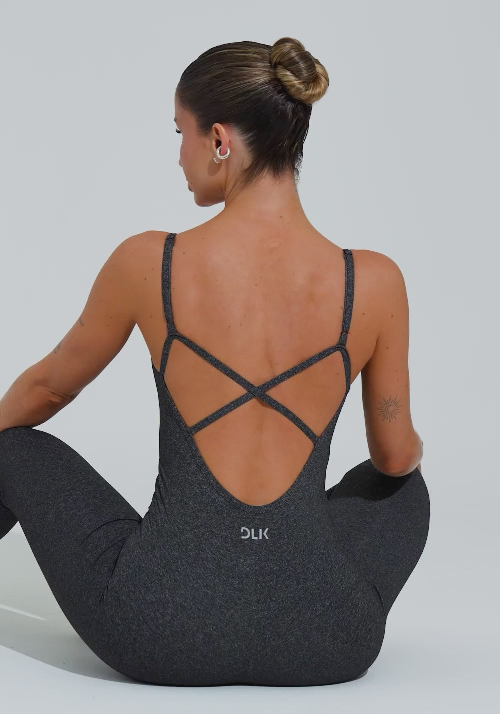 Macacão Fitness Feminino Com Alças Reguláveis Soul Dlk Mescla