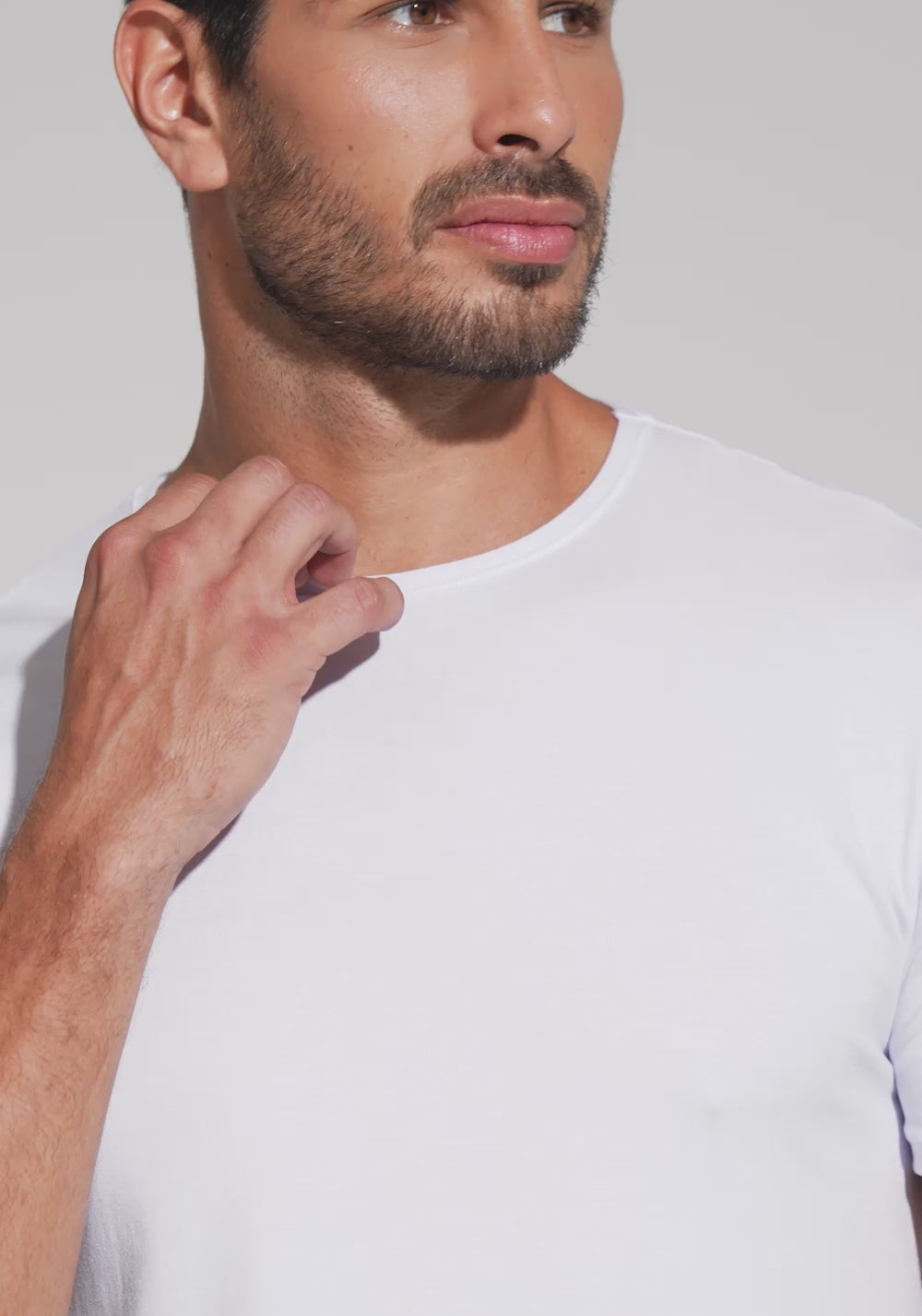 Camiseta Fitness Masculina Modal Dlk Branco
