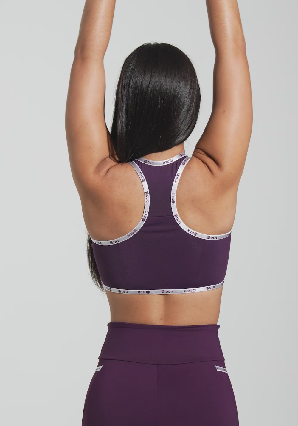 Top Fitness Feminino Nadador com Elástico Athletic Dlk Roxo