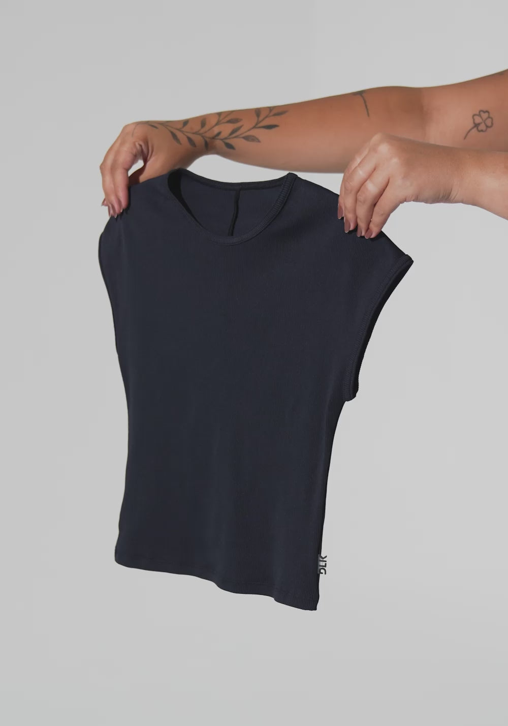 Blusa Feminina Canelada Motion Lines Dlk Preto