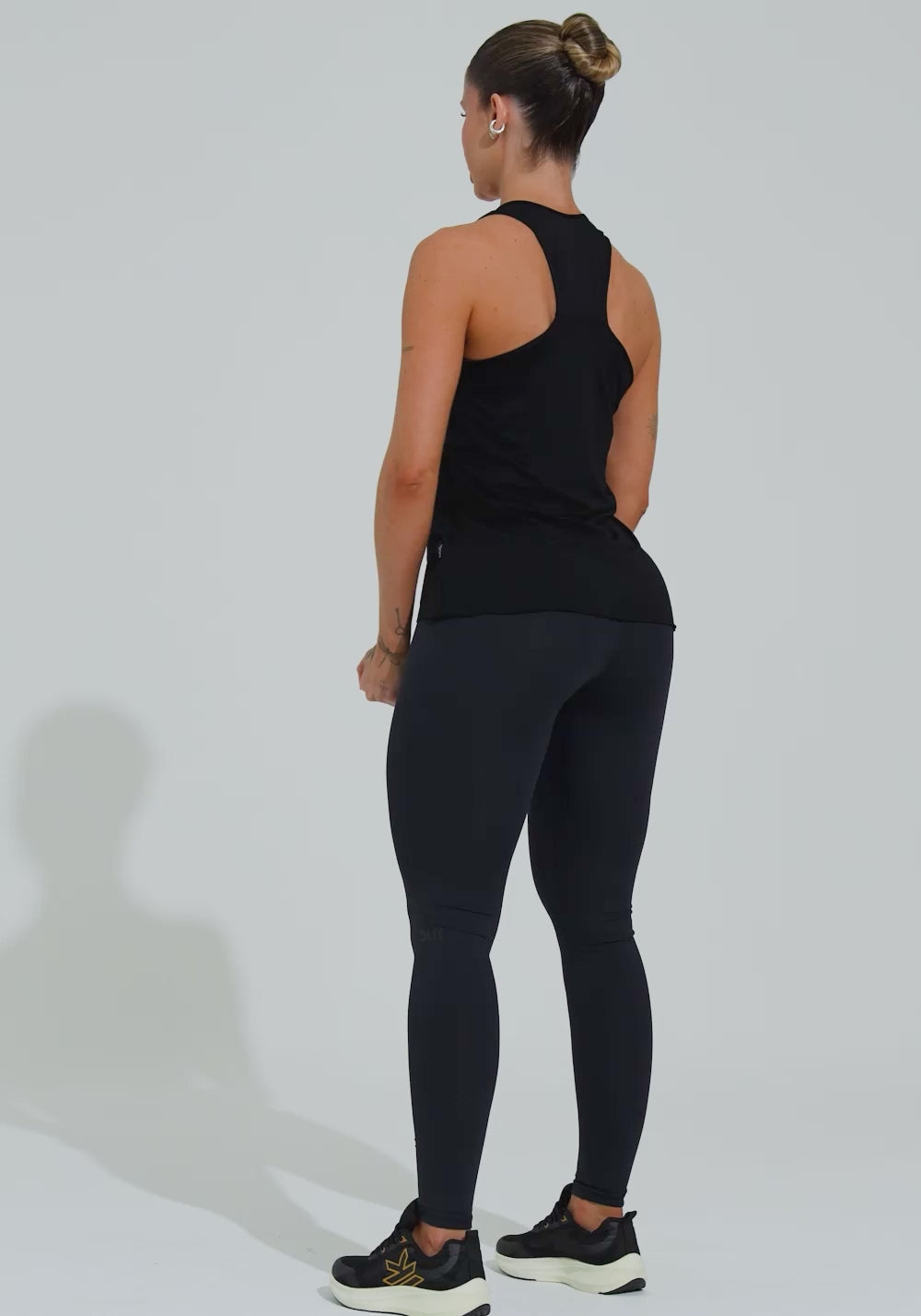 Camiseta Fitness Feminina Modelo Nadador Soul Dlk Preto