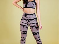 Calça Legging Energy Estampada Frequência Lilás Dlk