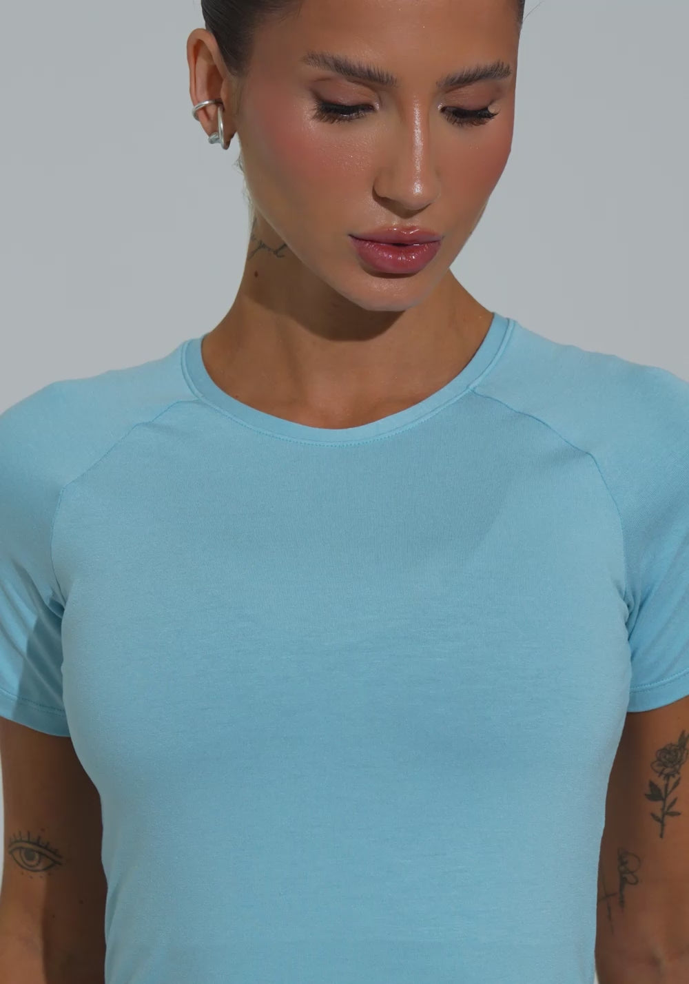 Blusa Feminina Com Manga Raglan Soul Dlk Azul