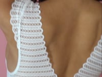 Body Com Bojo Push Up Intimate Rendado Branco Dlk