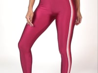 Calça Legging Happiness Com Elástico Lateral Cereja Dlk