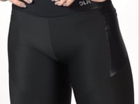 Bermuda Modelo Ciclista Happiness Com Bolso Preto Dlk