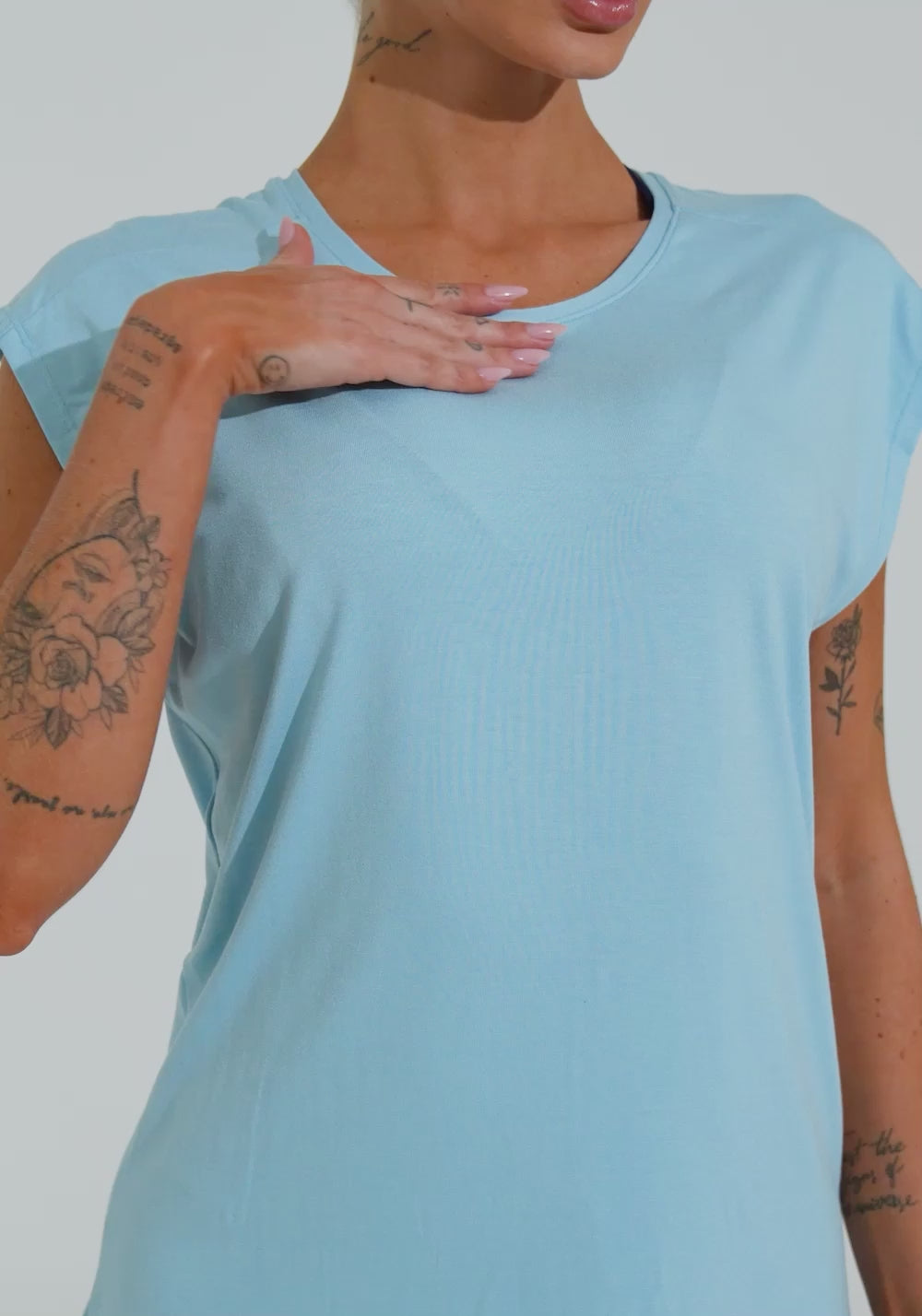 Blusa Feminina Com Manga Curta Soul Dlk Azul