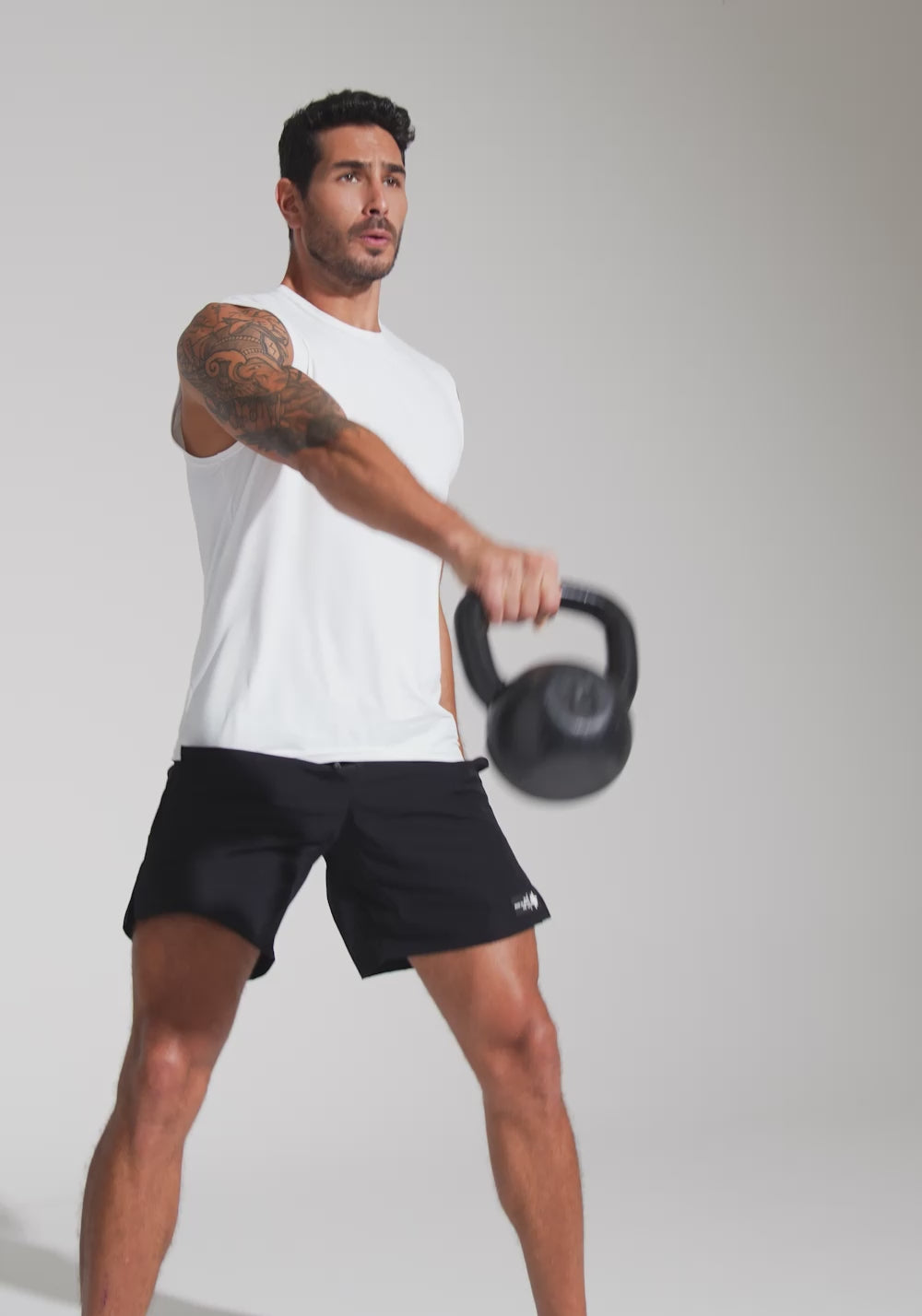 Regata Fitness Masculina Dry Fit Dlk Branco