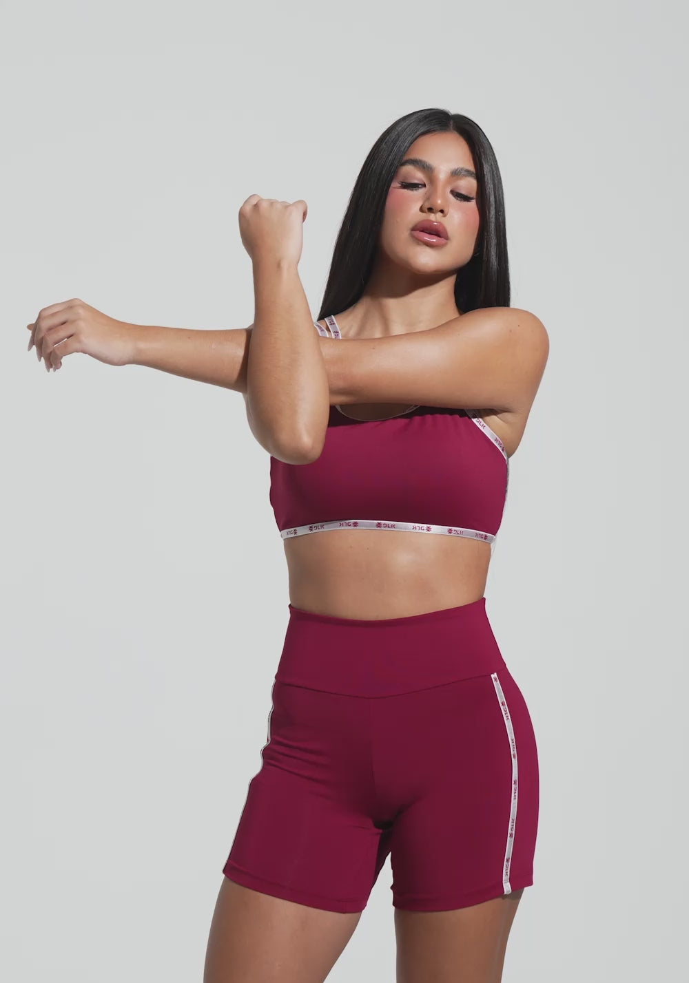 Top Fitness Feminino com Alças Duplas de Elástico Athletic Dlk Vermelho Cereja