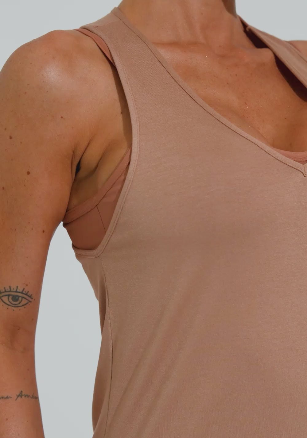 Camiseta Fitness Feminina Modelo Nadador Soul Dlk Caramelo