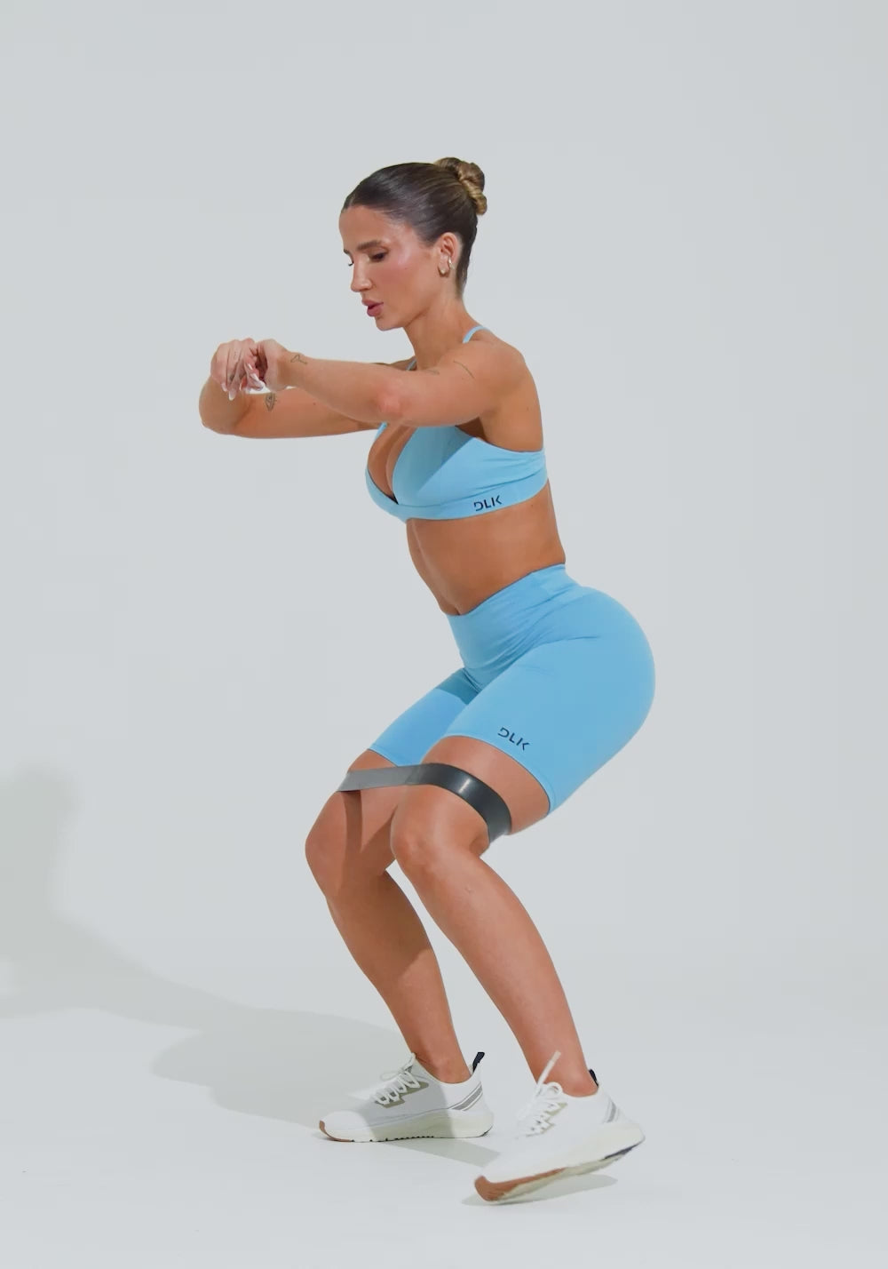 Top Fitness Feminino Triângulo Com Alças Reguláveis Soul Dlk Azul
