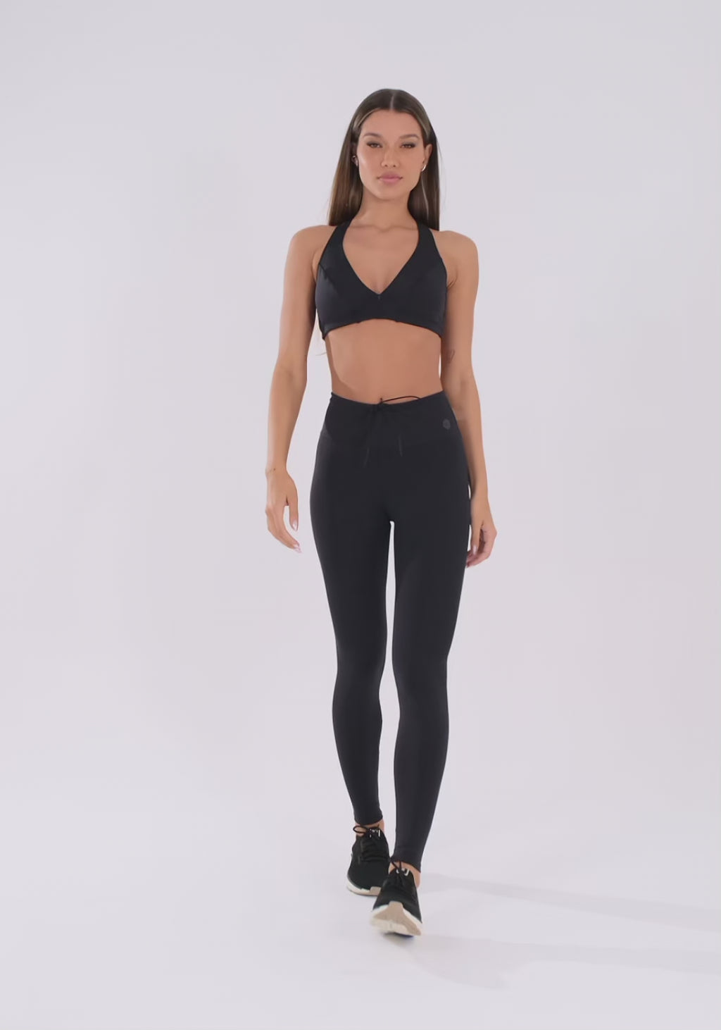 Top Fitness Feminino Nadador Preto Oasis Dlk