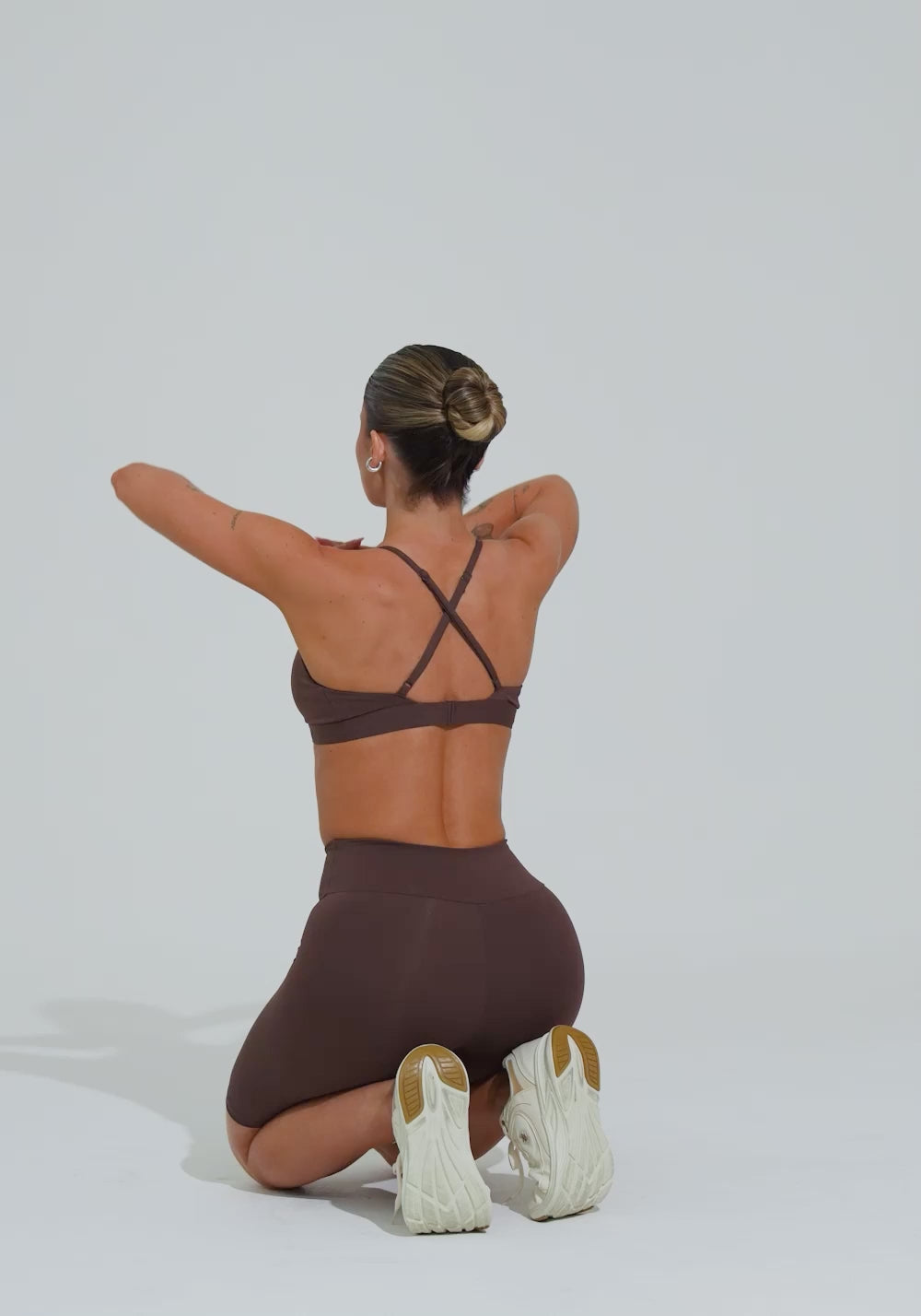 Top Fitness Feminino Triângulo Com Alças Reguláveis Soul Dlk Marrom