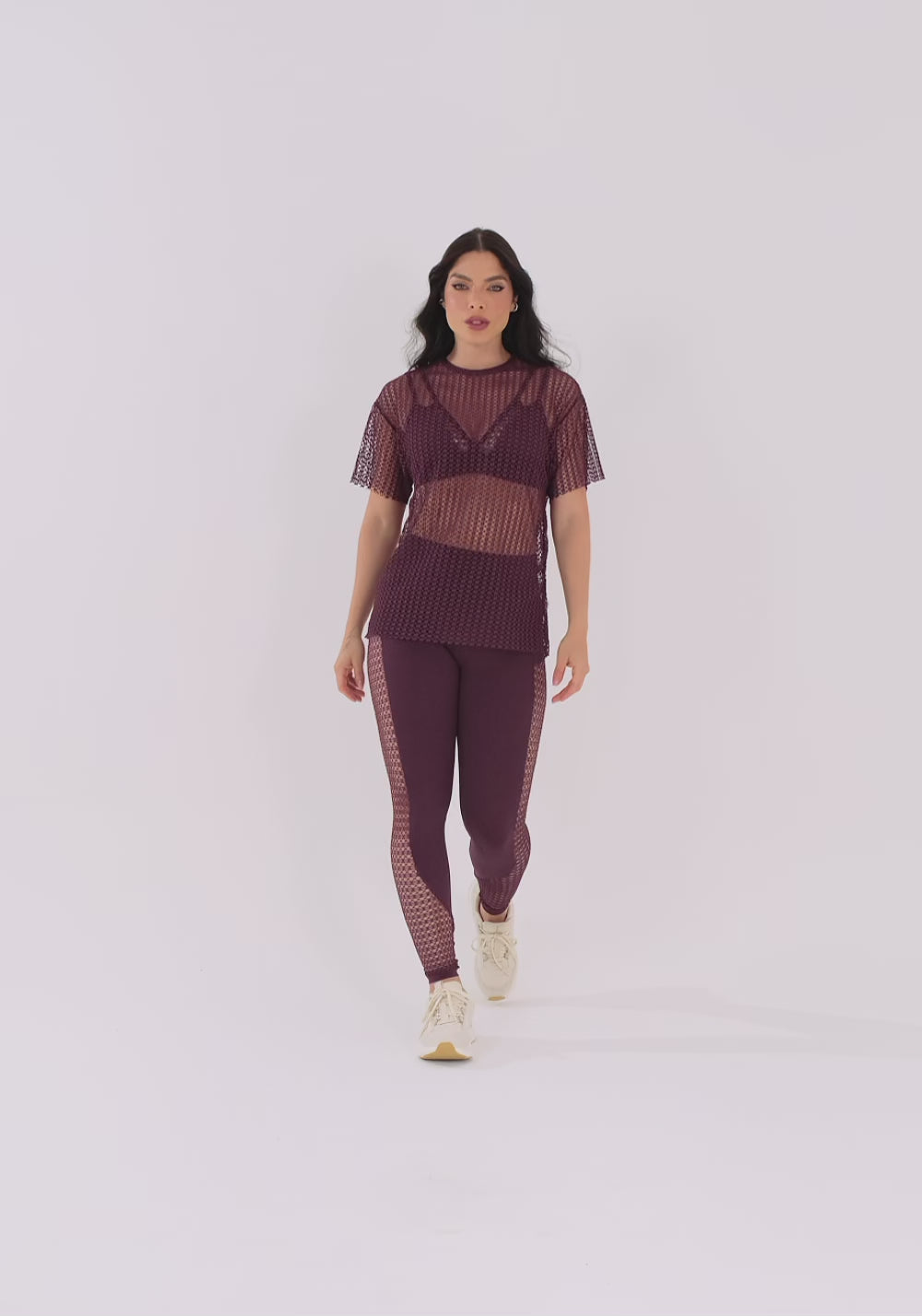 Blusa De Tela Feminina Vinho Harmony Dlk