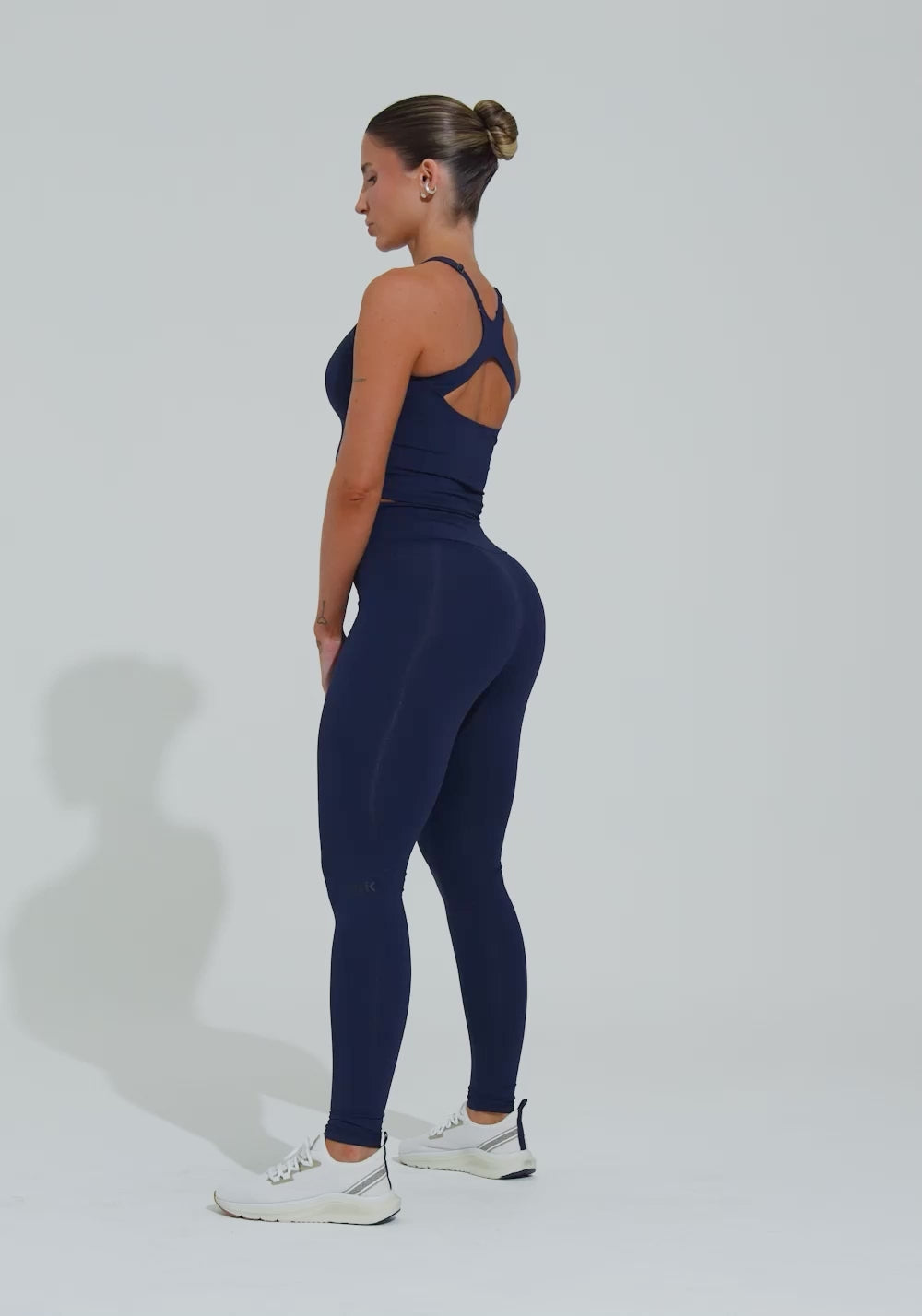 Cropped Fitness Feminino Com Alças Reguláveis Soul Dlk Azul Marinho