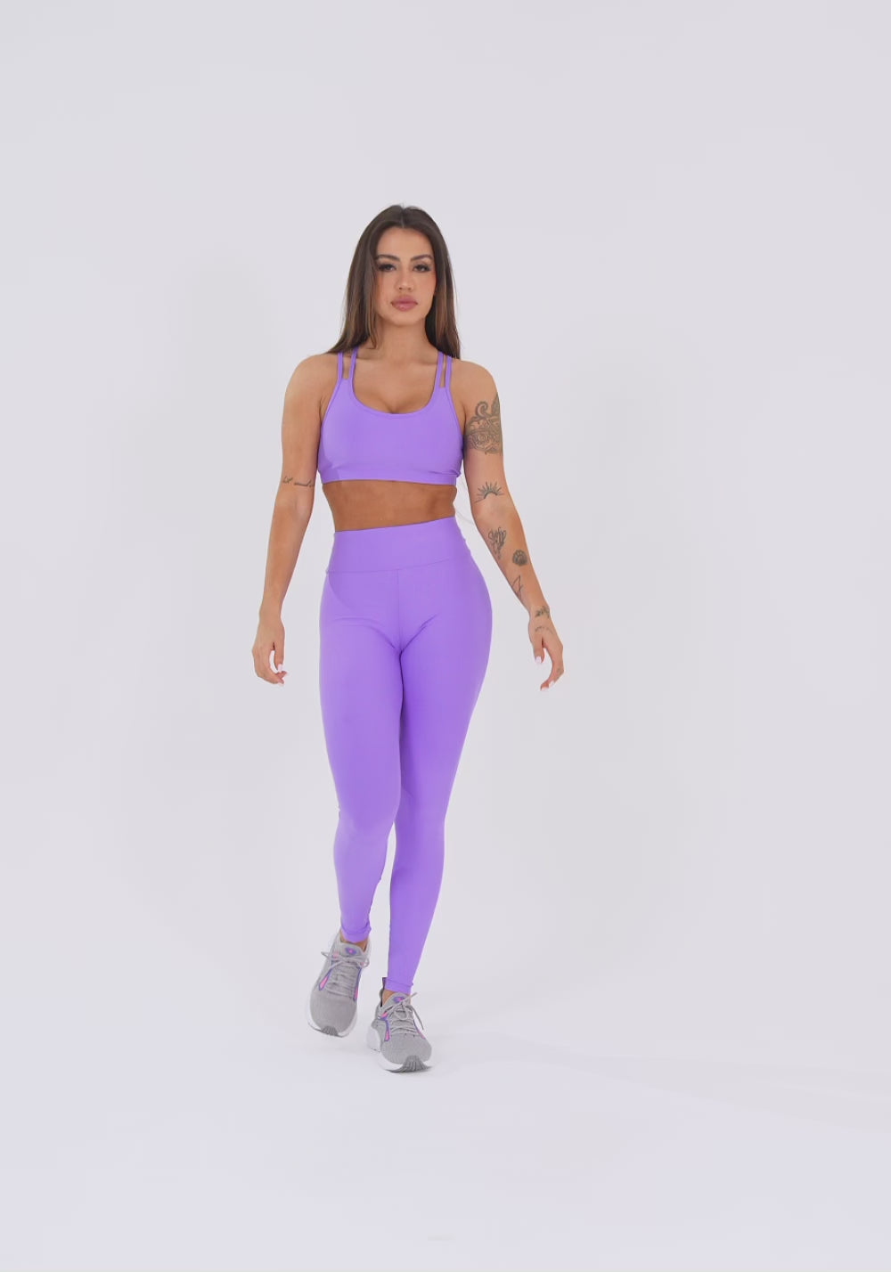 Legging Fitness Feminina Lavanda Aura Dlk